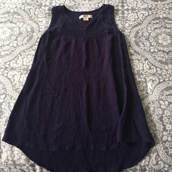 Navy blue sleeveless top