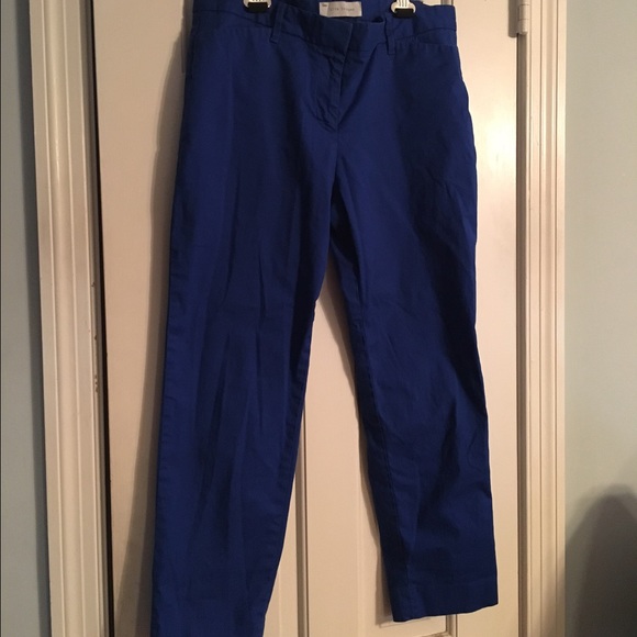 Gap cobalt blue slim cropped pants