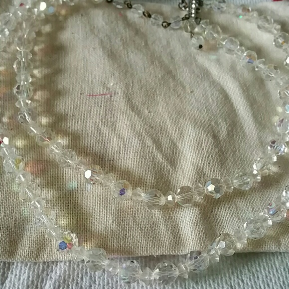 Vtg  crystals Australia  European necklace antique