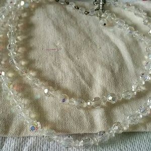 Vtg crystals Australia European necklace antique