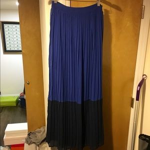 Sabine color block maxi skirt