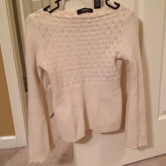 Cream knitted sweater