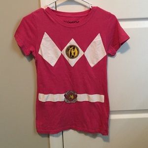 Pink power ranger tshirt