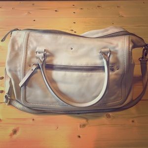 Kate Spade White Leather Satchel/ Crossbody