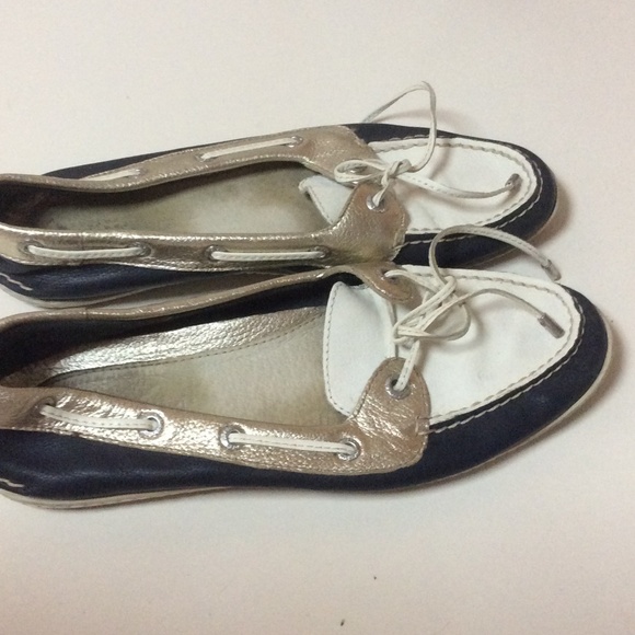 Sperry Top Siders blue and silver - Picture 1 of 2
