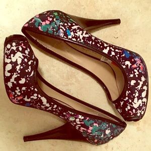 Rachel Roy Paint Splatter Pumps