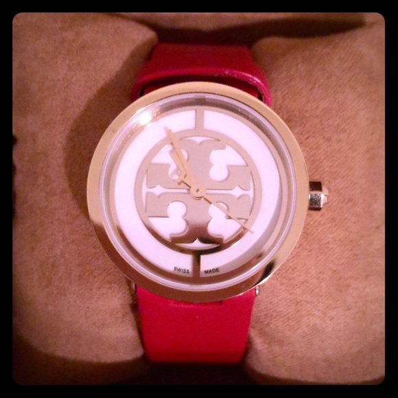 Red Tory Burch Watch