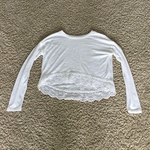 Crop top shirt off white