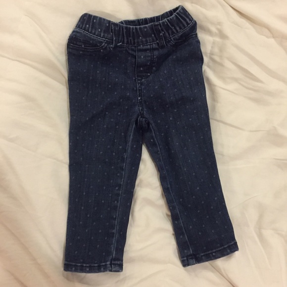 Cherokee 18 Month Polka Dot Blue Jeans