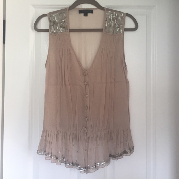 Sanctuary viscose sequins fashion top