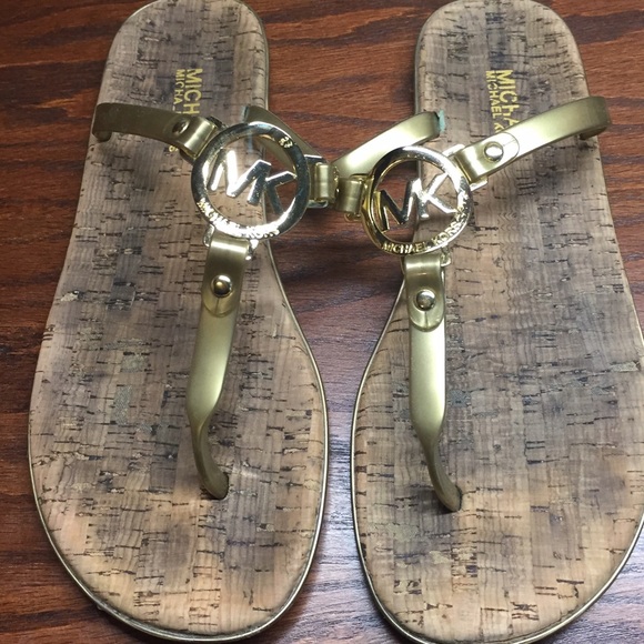 michael kors charm jelly sandals