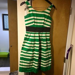The limited green stripes dress
