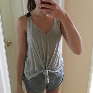 mint green ribbon strapped tank