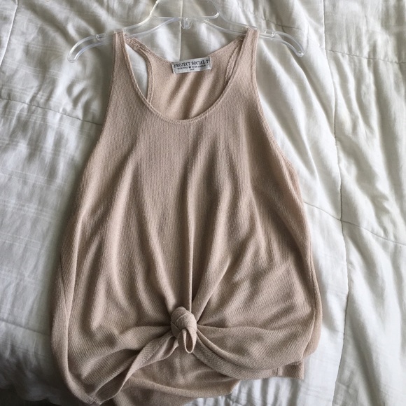 cream tank top