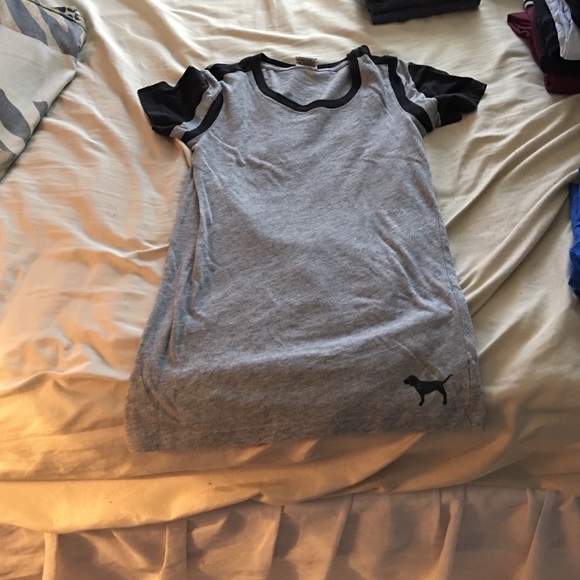 PINK Grey Tee