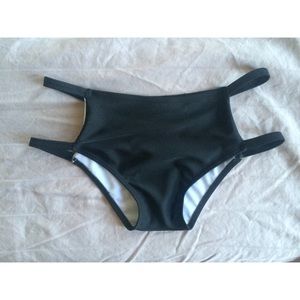 Black strappy bikini bottoms