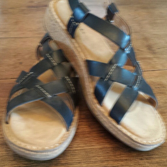 Cute black Clarks sandals