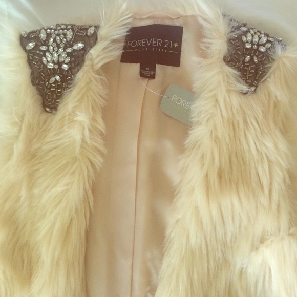 Faux fur vest