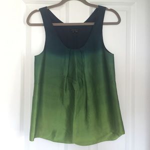 Theory ombré silk tank