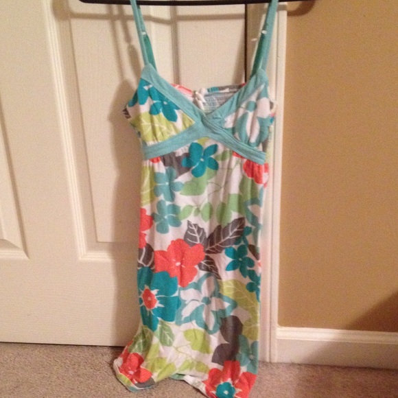 Adjustable strap floral dress
