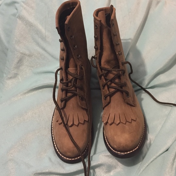 Never worn Combat style boots