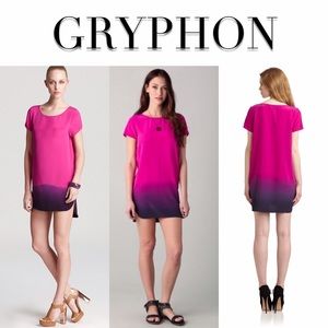 Gryphon Pink Uneven Ombre Dress