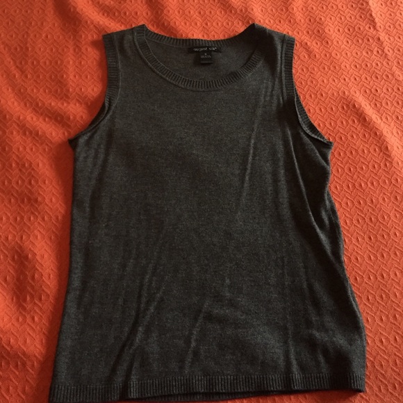 Gray sweater vest