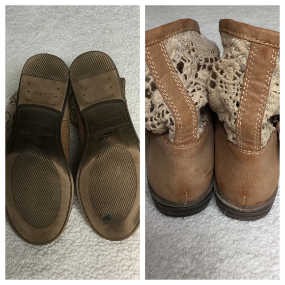 SOLD ❗️EUC Mix No 6 Crochet Ankle Booties - Picture 3 of 4