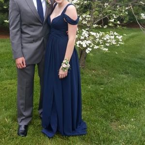 Bariano Navy Prom Dress