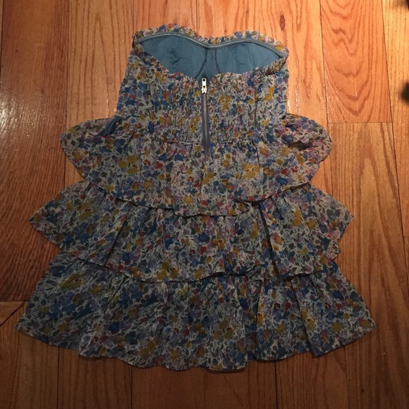 Floral Strapless Summer Dress - Picture 2 of 2
