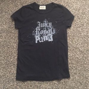 Juicy Couture Black Punk Rick & Roll Tee.