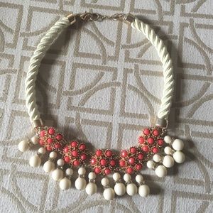 Banana Republic coral statement necklace