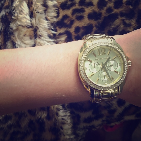 Gold Michael Kors watch