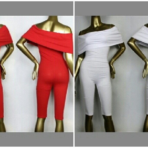 White Small bodycon romper