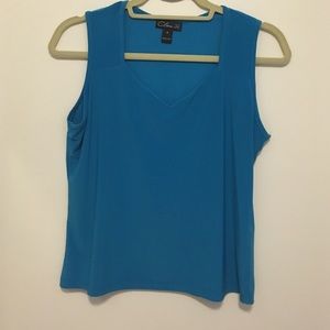 Aqua blue tank top