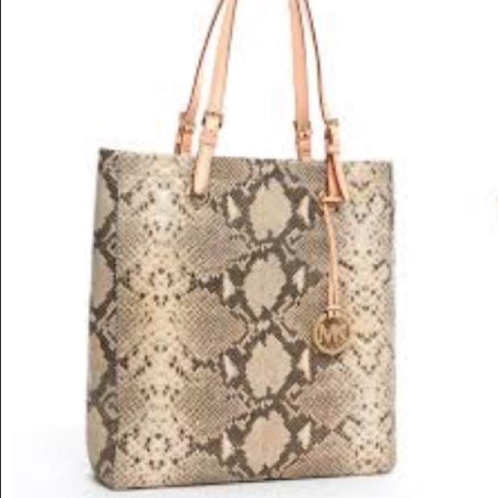 Michael Kors Jet Set Tote In Python - image 1