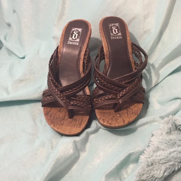 Barely worn wedge sandal