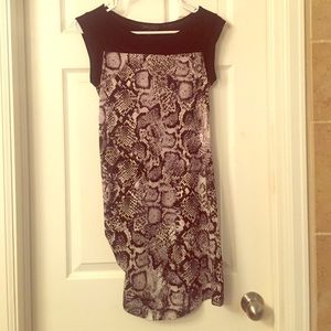 BCBG Maxazria Delia XS Snakeskin Dress