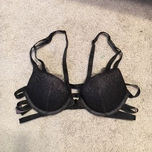 Victoria's Secret Black Lace Push-up Bra (34A)