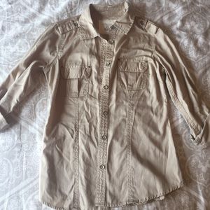 Khaki button up
