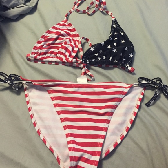American flag bikini
