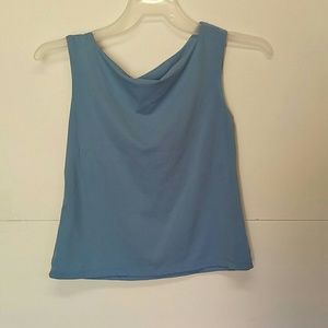 Blue dressy tank top