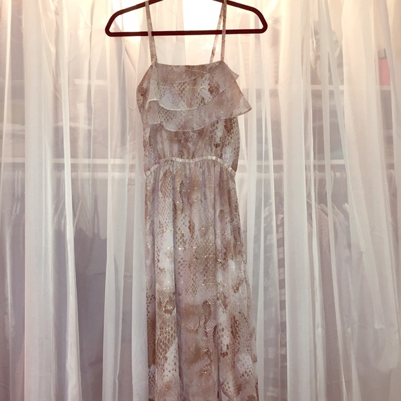 Express Snake Print Maxi Dress