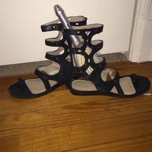 Black Gladiator Sandals