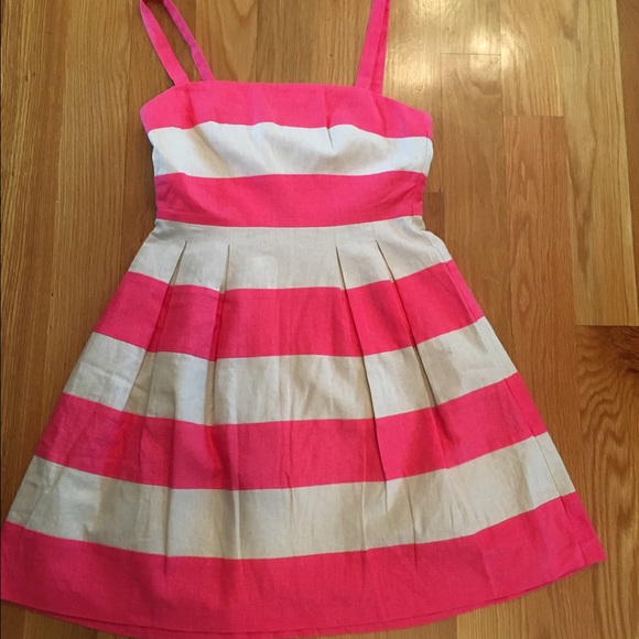 ✨ sold ✨  Pink and Cream Stripped Sundress 🎀 - Picture 4 of 4