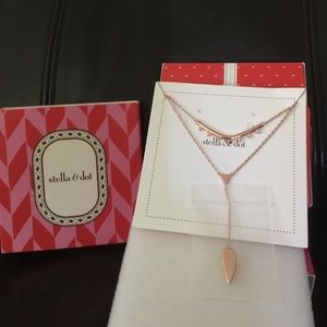 STELLA & DOT TIERED LARIAT NECKLACE