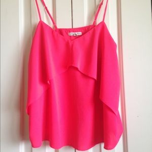 American Eagle Outfitters Tank Bright Coral Pink