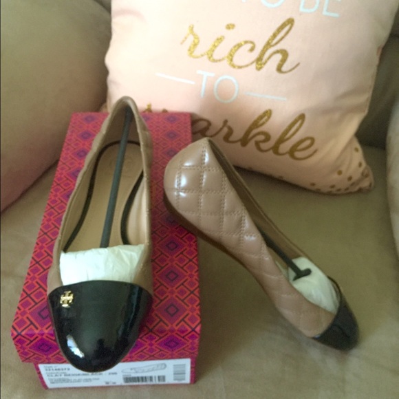 Brand new with box authentic Tory burch flats 8.5