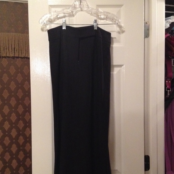 Full length black skirt