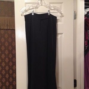 Full length black skirt